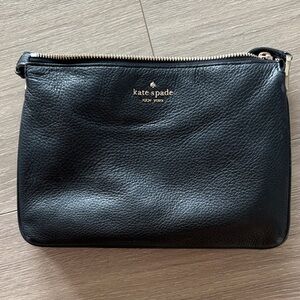 Kate Spade Black Textured Pouch